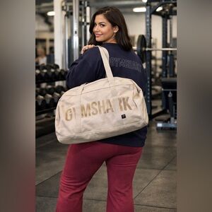 Gymshark Cream Men's Bag Ecru Gym Bag Duffel Bag Power Holdall NEW